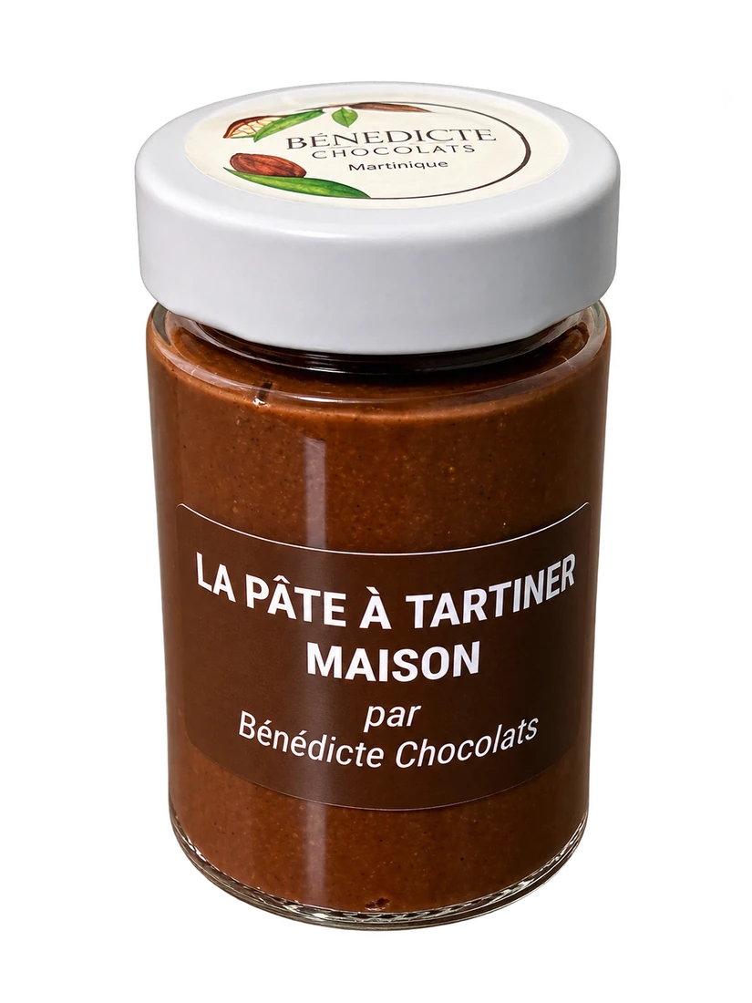 Pot de pâte à tartiner maison aux amandes et noisettes, Maison Bénédicte